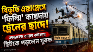 বিভূতি এক্সপ্রেসে রোমহর্ষক কাণ্ড: ট্রেনের ছাদে উঠে বিদ্যুৎস্পৃষ্ট যুবক, ব্যাহত রেল পরিষেবা